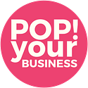 Pop Your Business Logo Mark Pink