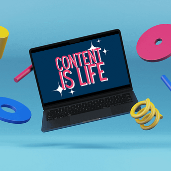 Content is LIfe Mockup Laptop