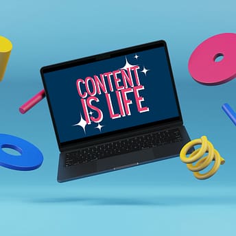 Content is LIfe Mockup Laptop