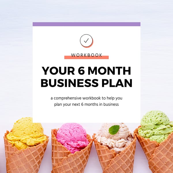 Pop Your Business 6 Month Planner